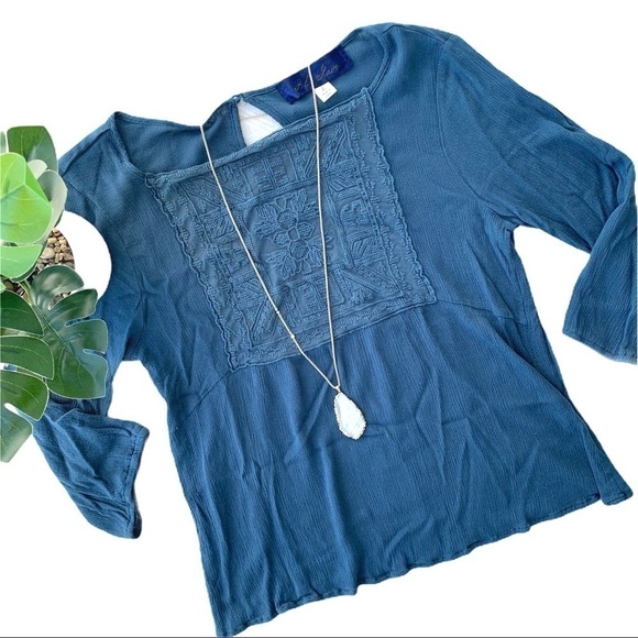 Blue Rain Tops - Francesca’s Shirt